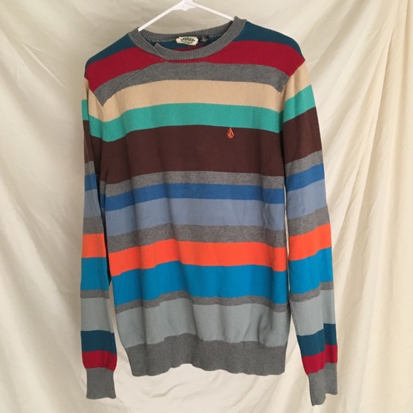 volcom striped sweater